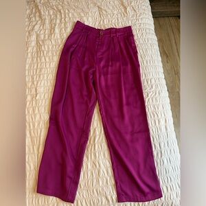Elegant Magenta Women's Pants